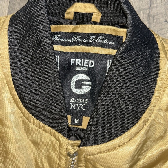 Rare Fried-NYC Tactical Bomber Military Tan  Army Air Force Jacket Size M - Picture 3 of 4